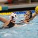 Michigan freshman Bryce Beckwith swims back to pass in the second half of the game against Princeton on Sunday, April 28. Daniel Brenner I AnnArbor.com